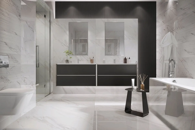 tip-article-image-Płytki ceramiczne z efektem marmuru jako element aranżacji łazienek