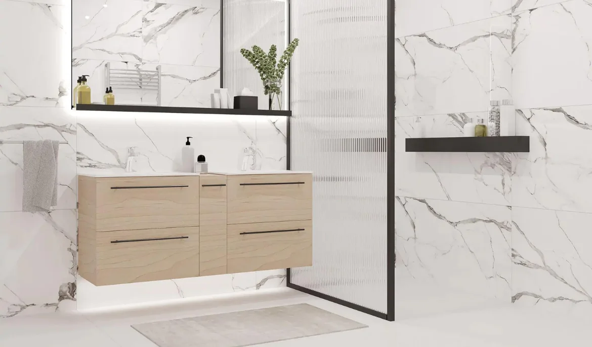 Płytki ceramiczne z efektem marmuru jako element aranżacji łazienek-tip-image